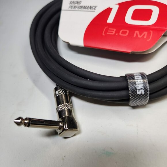 NEW 10' Electric Guitar Cable Cableworks 10 Foot Straight to Right Angle Gator - Picture 4 of 10